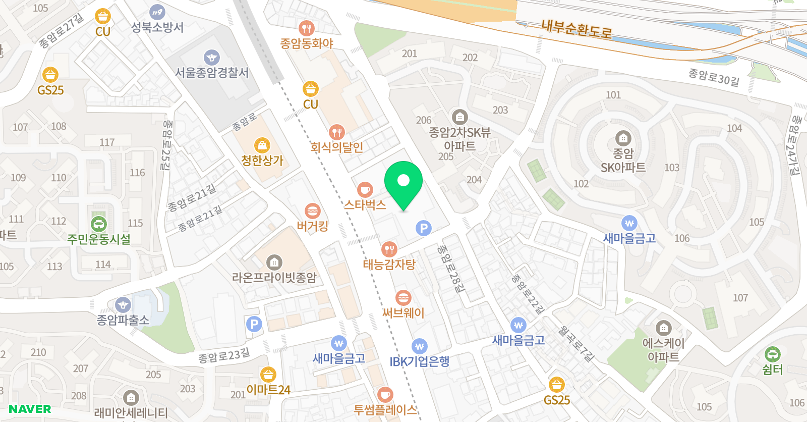 스터프 유소년 농구교실 위치