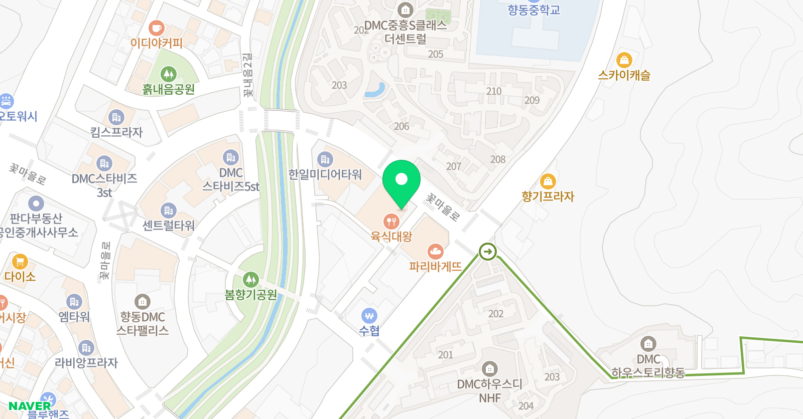 향동수학 수학의힘 학원 향동캠퍼스 위치