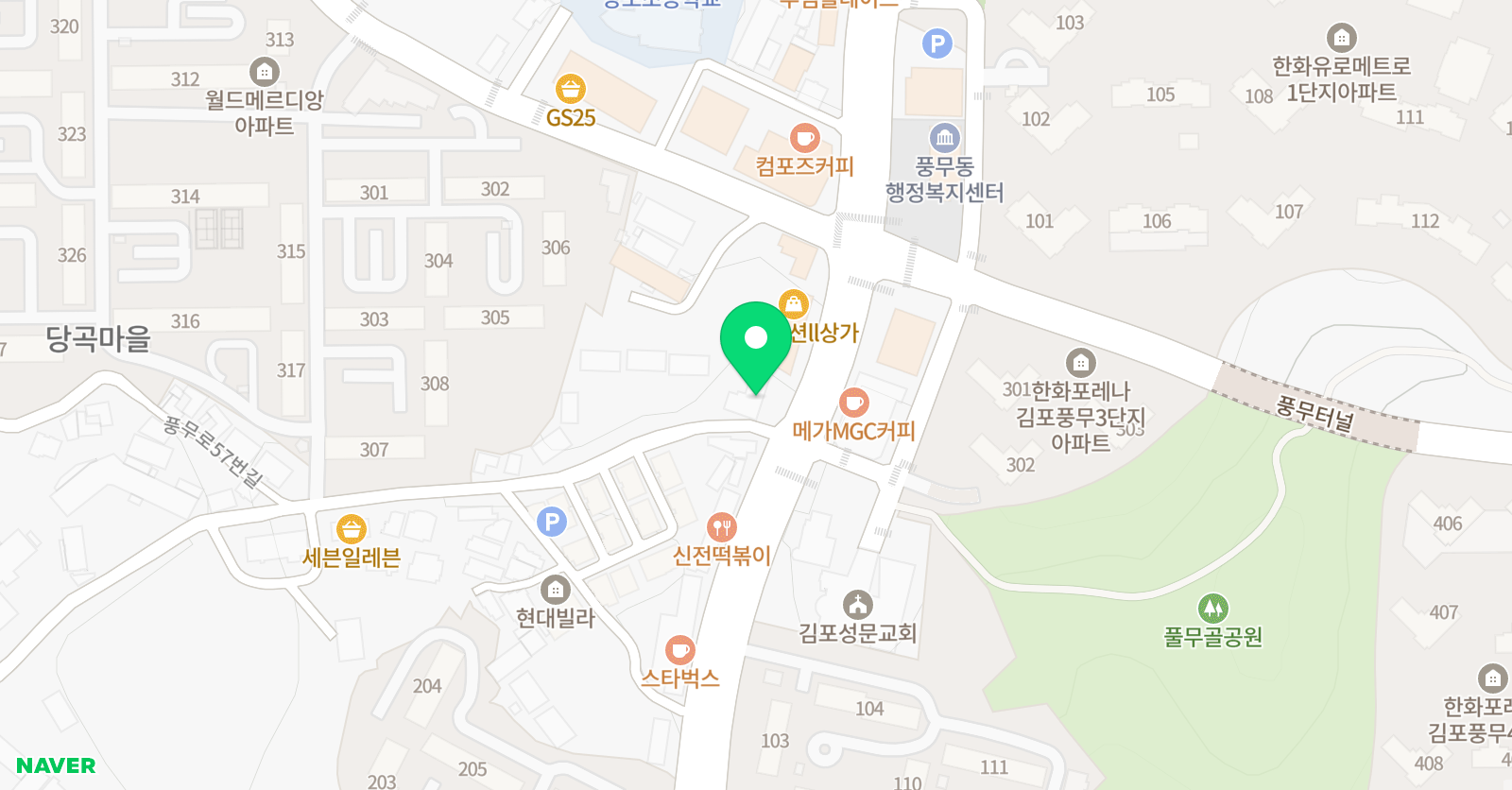 선행과심화 학원 위치
