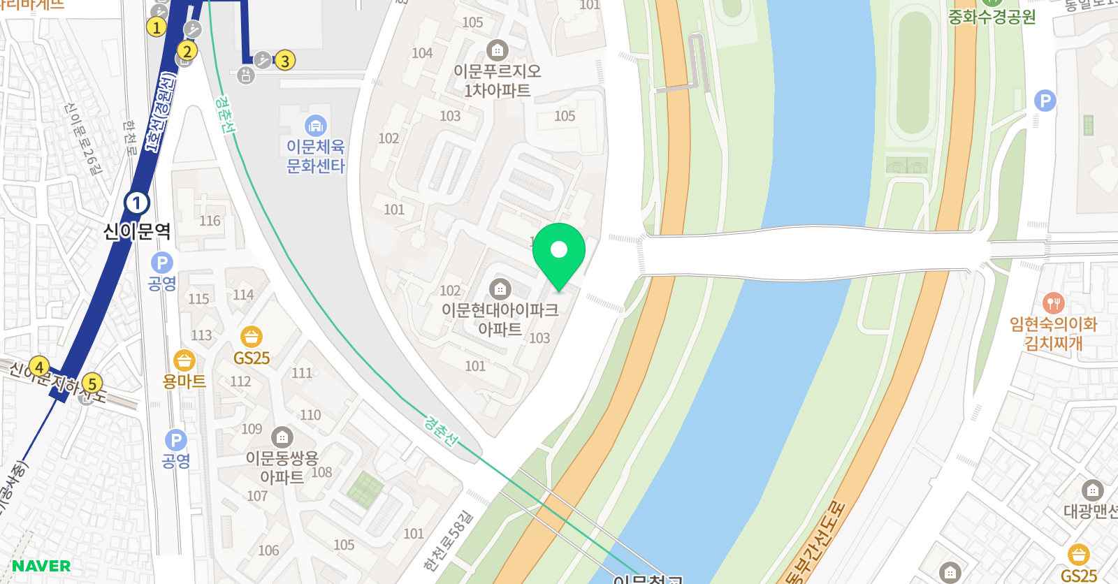 한체대길 태권스쿨 위치