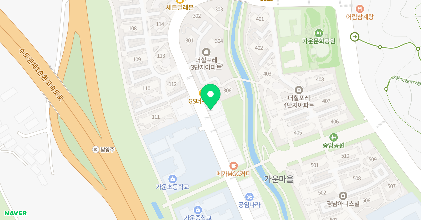 YBM잉글루 가운 제1캠퍼스 위치
