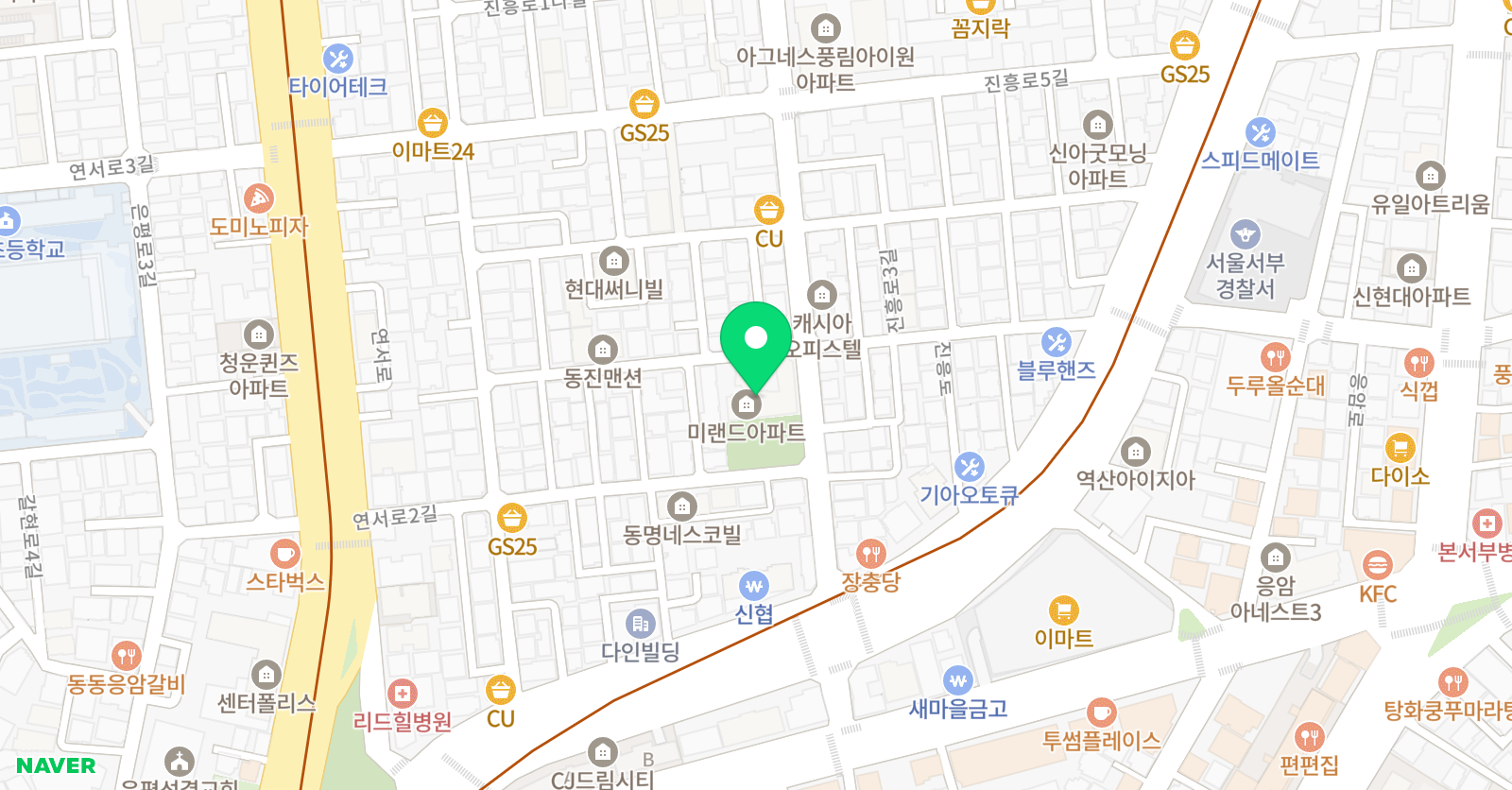 스마트해법 수학학원 역촌점 위치