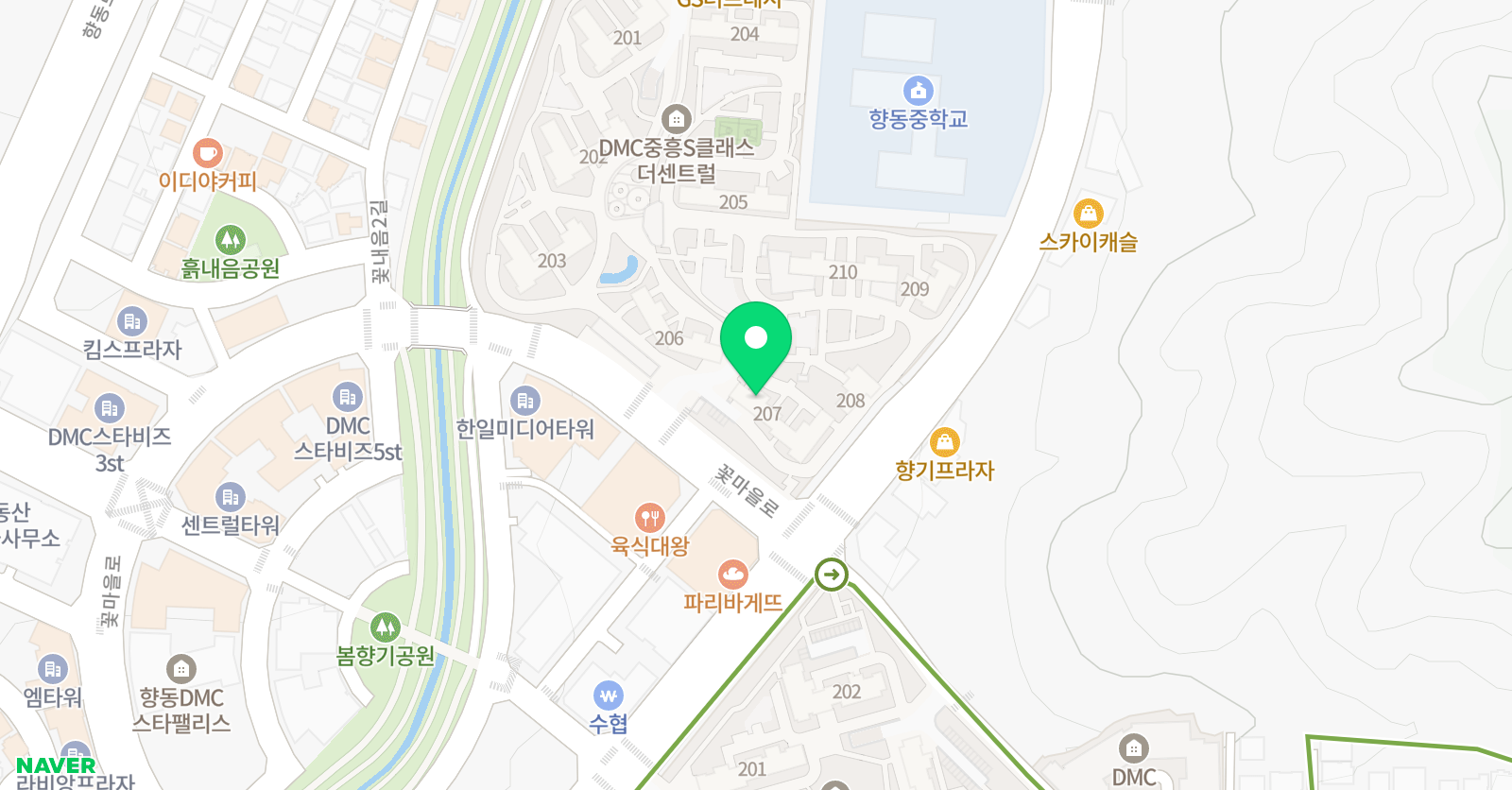 아소비 고양 향동DMC중흥S클래스점 위치