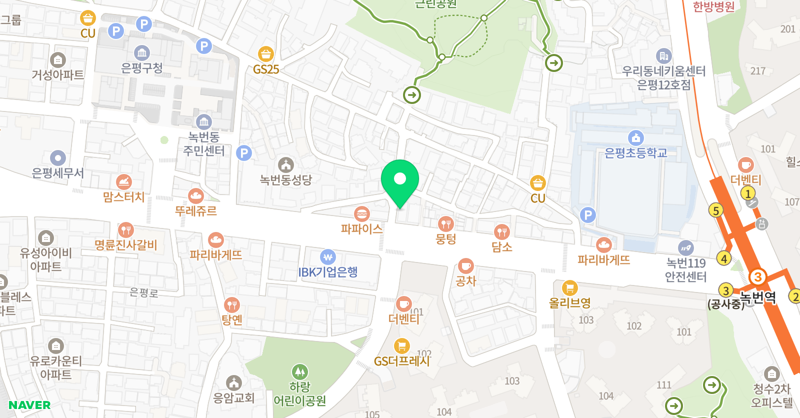 YBM잉글루 연세루틴 수학학원 위치