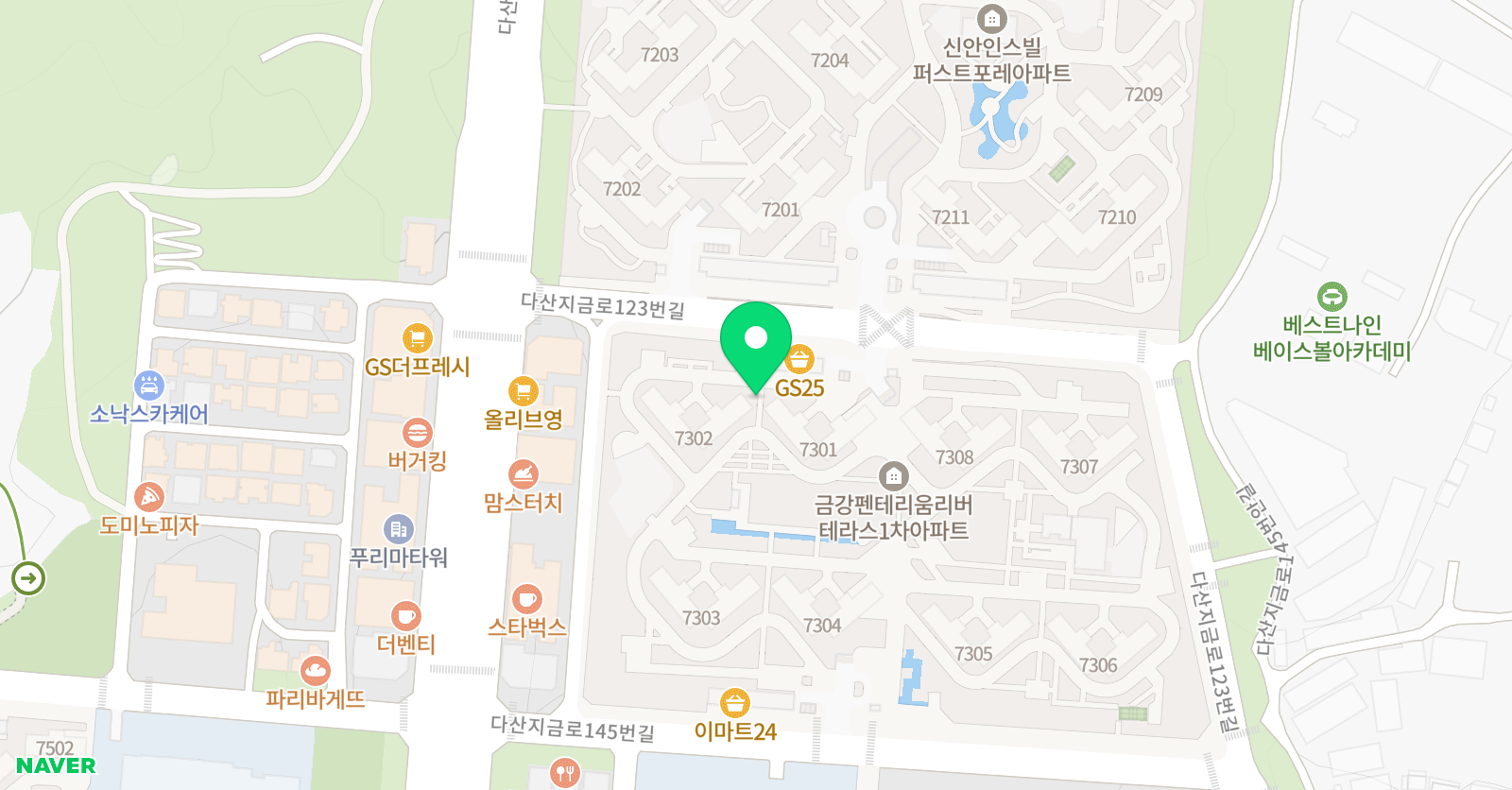 스마트해법 수학 남양주다산SKY점 위치