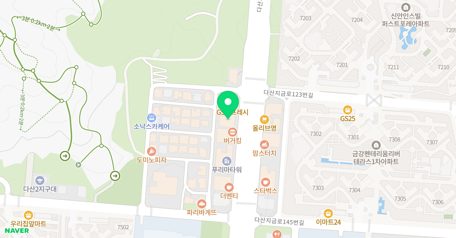 시매쓰 학원 다산2센터 위치