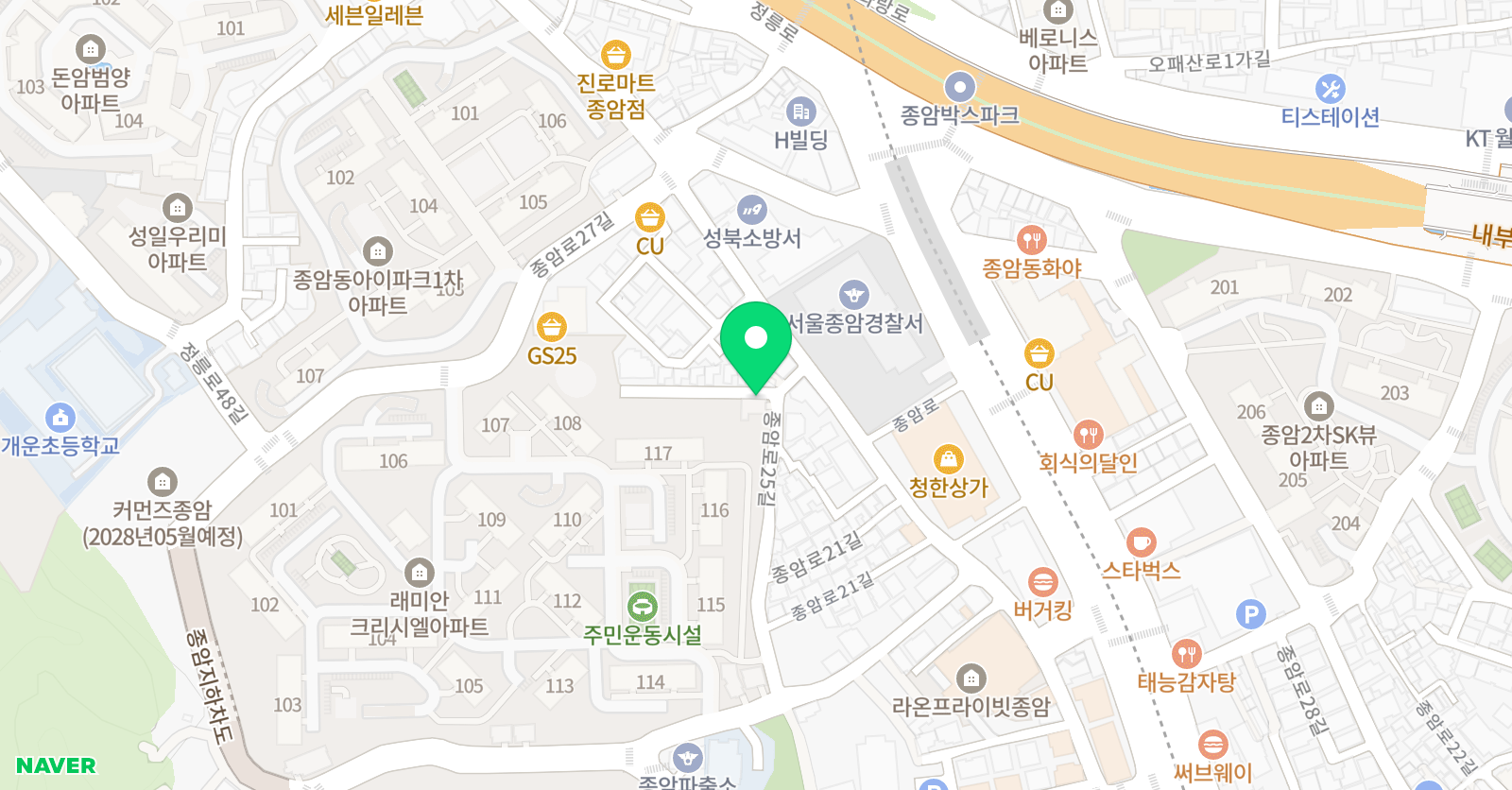 EM 생각하는아이들 초중고 영수학원 위치