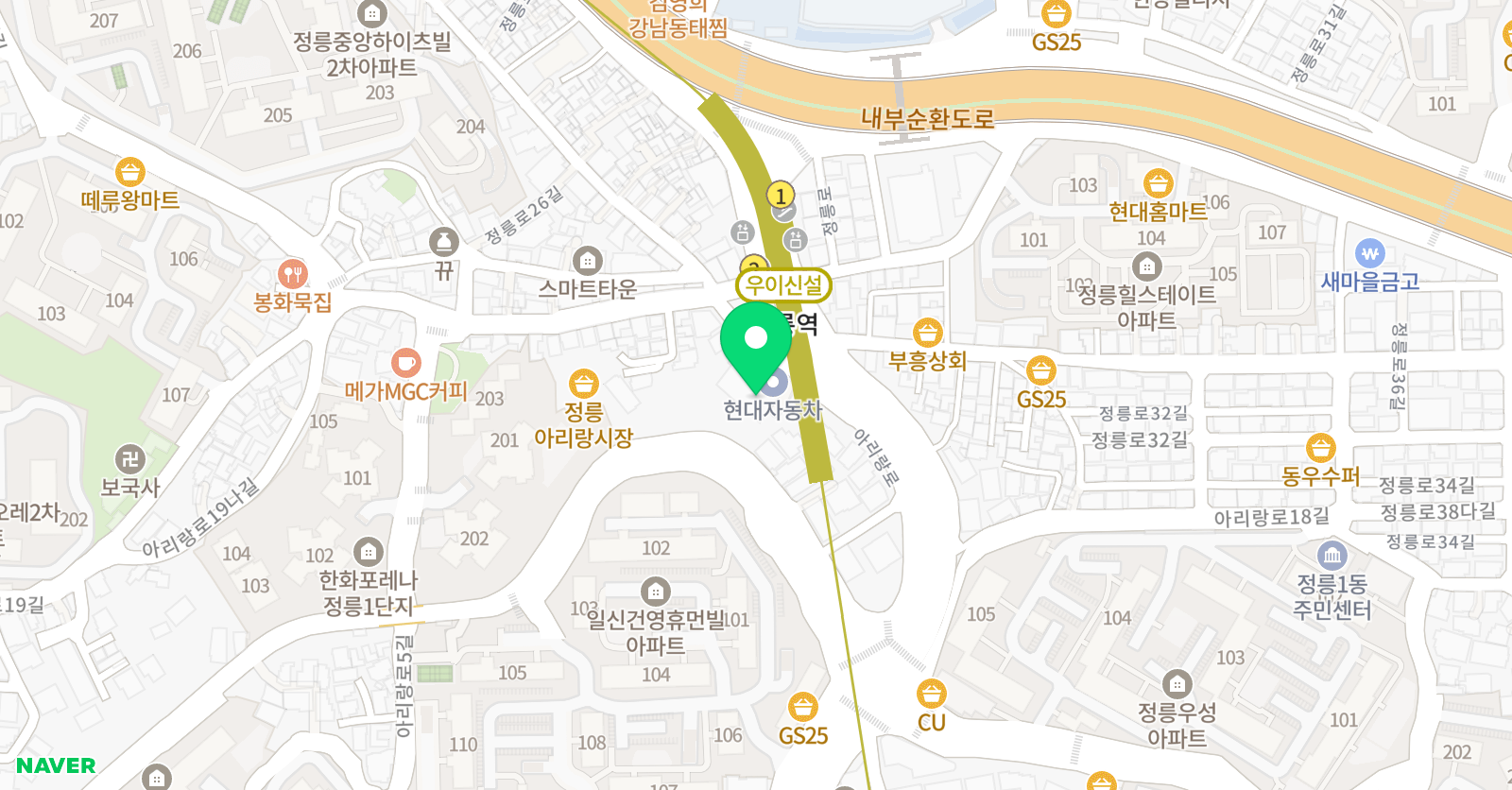 JK정석 학원 위치