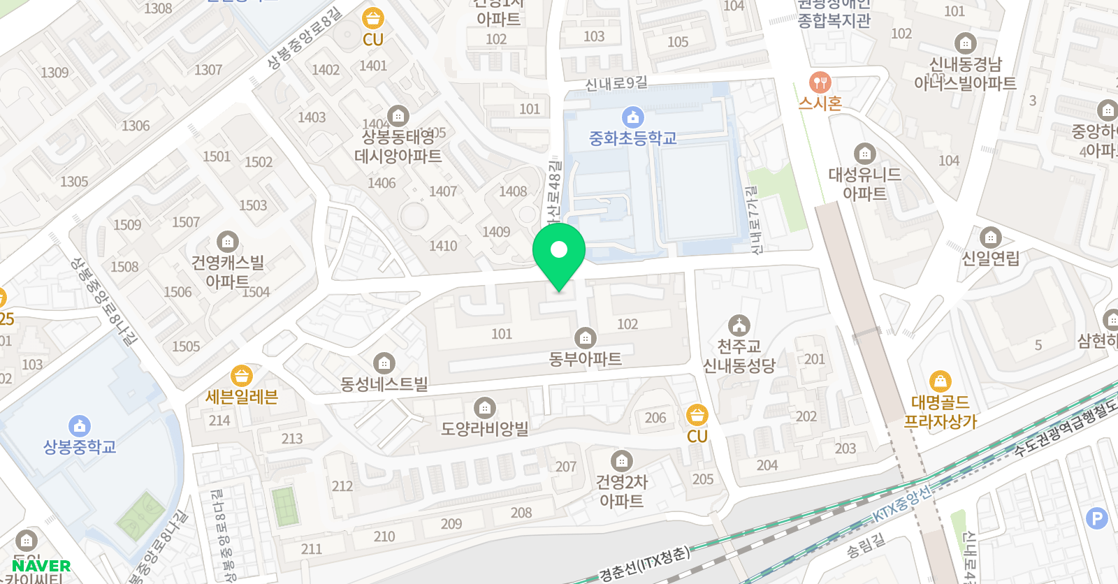 더뮤직 음악학원 위치