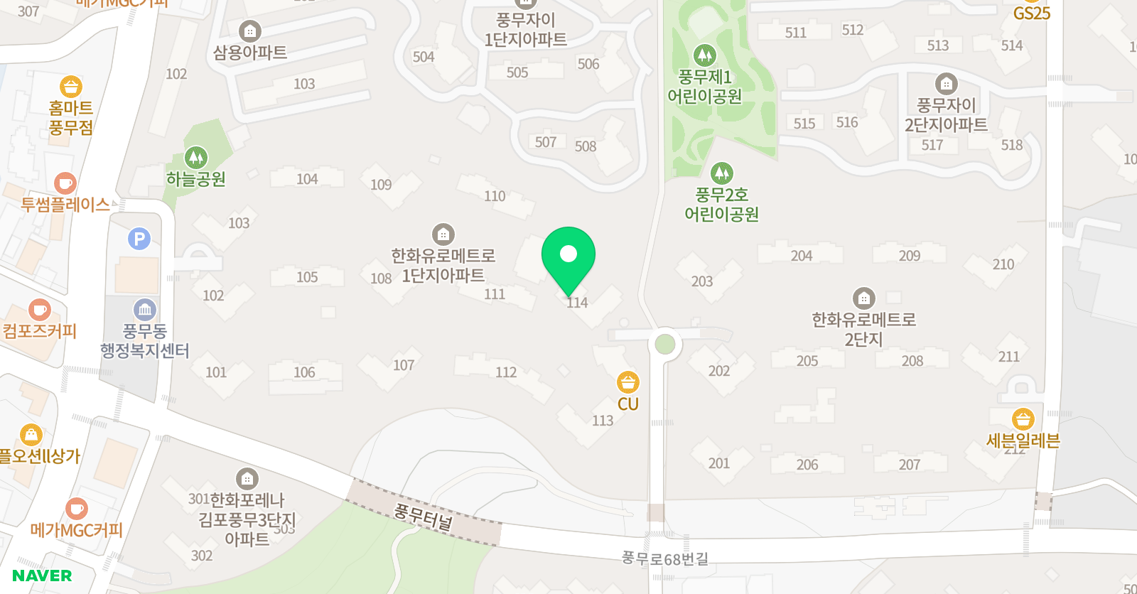 더바른 수학공부방 위치