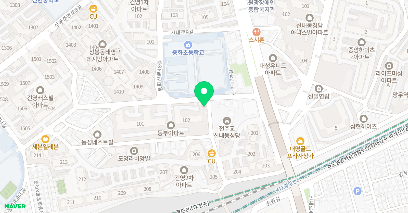 뉴비전 학원 위치