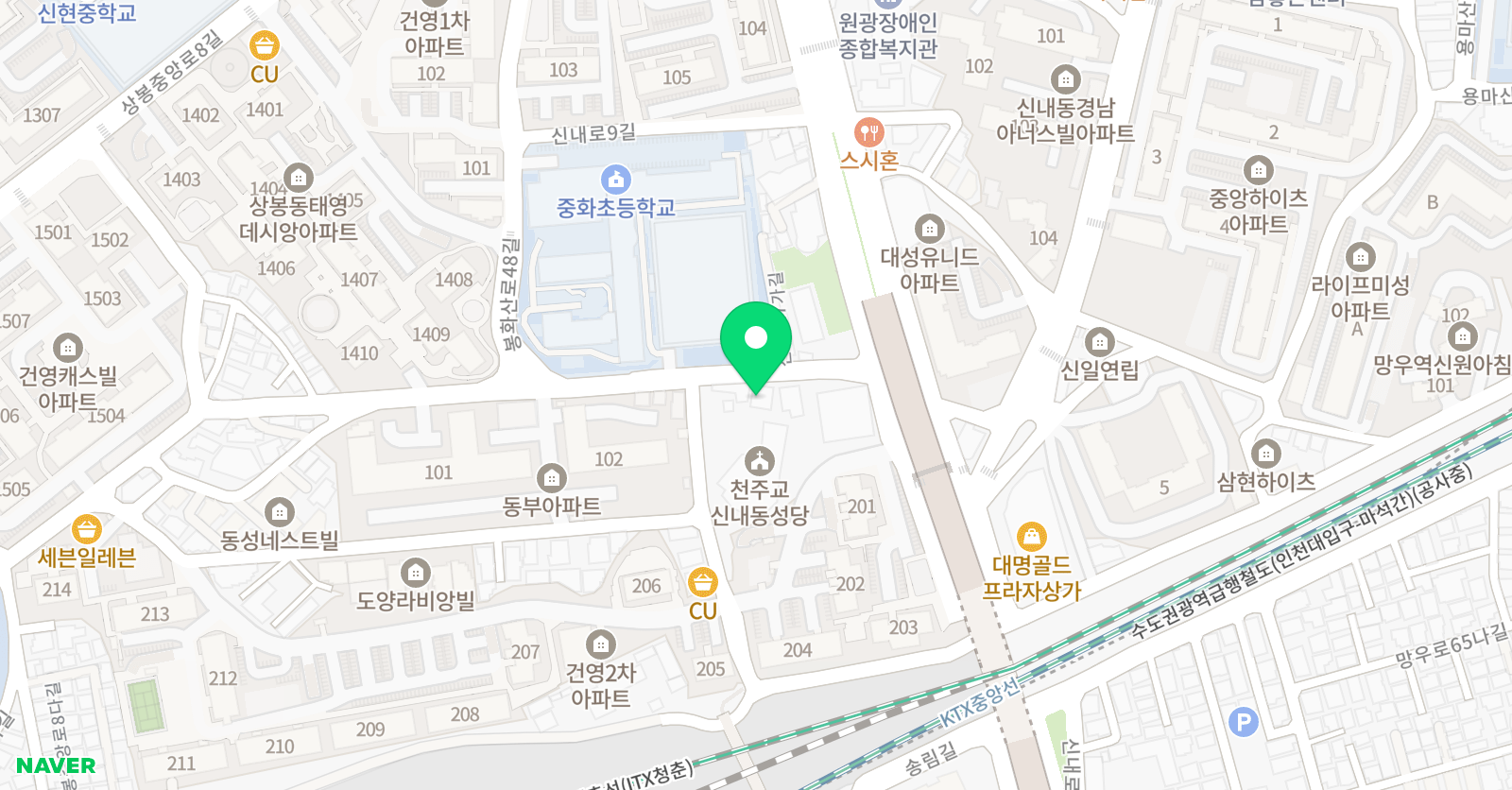 꿈이룬 수학전문학원 위치