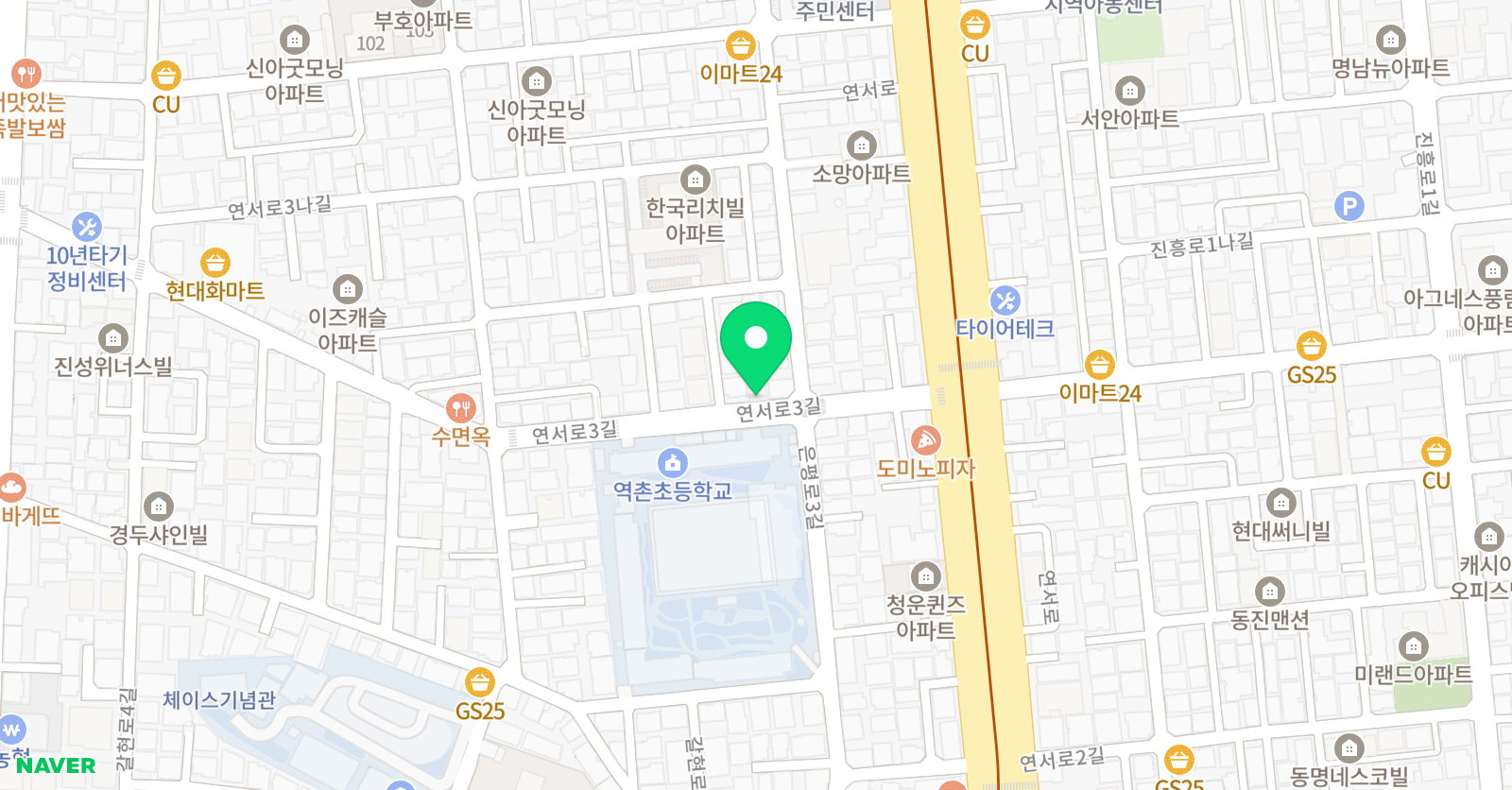 홍익 학원 위치