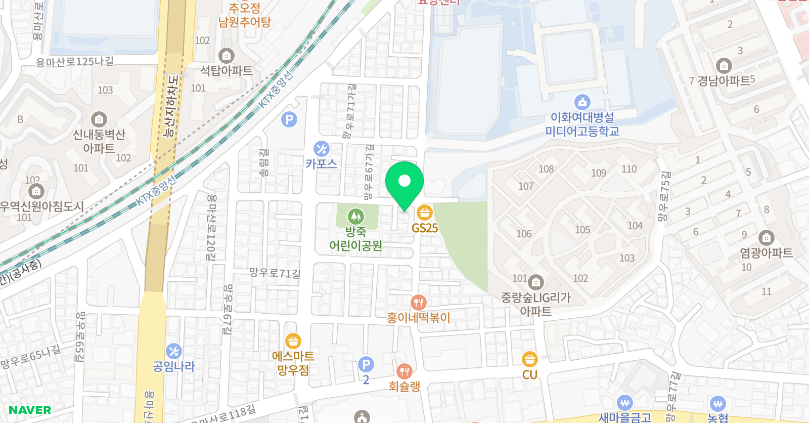 온 더 피아노 위치