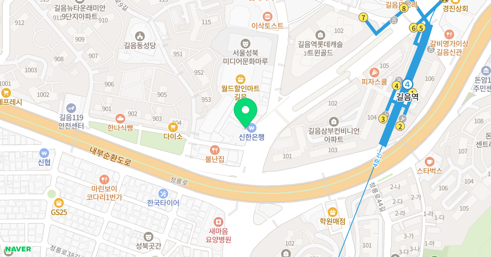 뮤즈 발레학원 위치