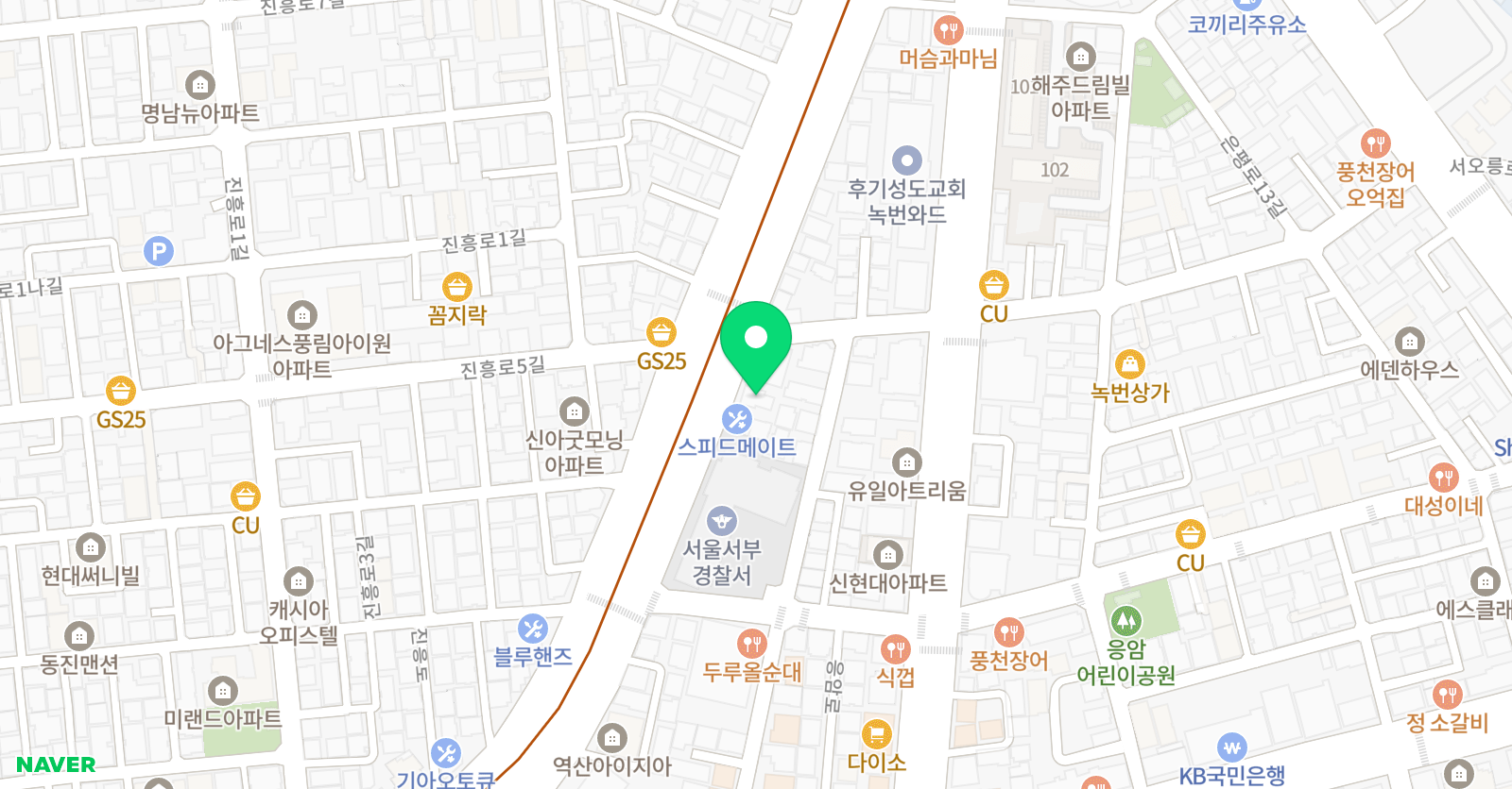 빛 요가학원 역촌응암점 위치