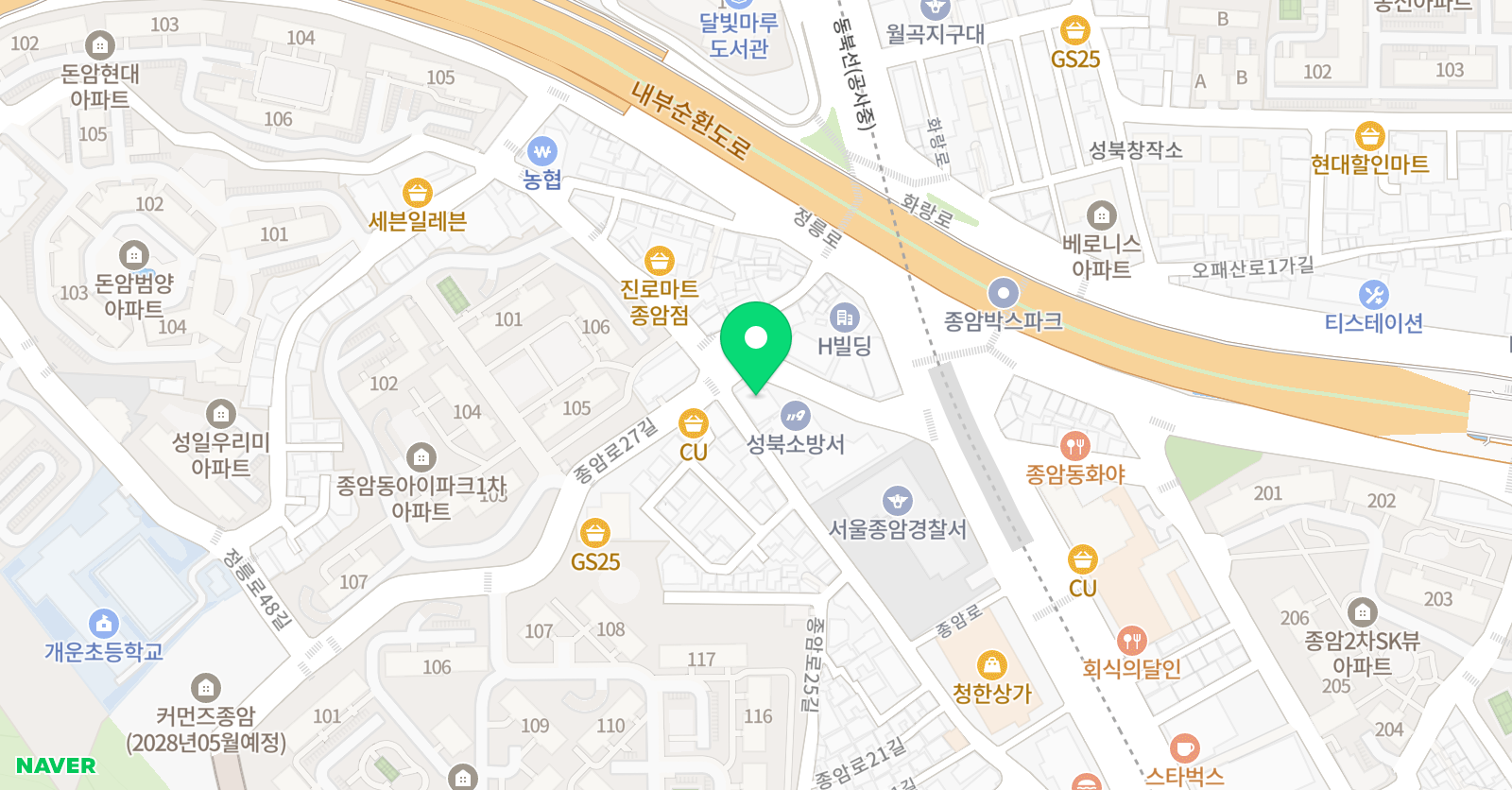 생각하는황소 성북학원 위치