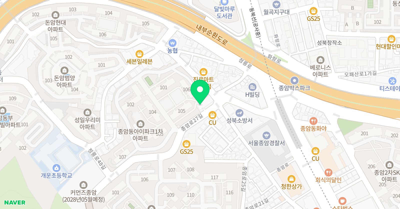 경원대개운 태권도 위치