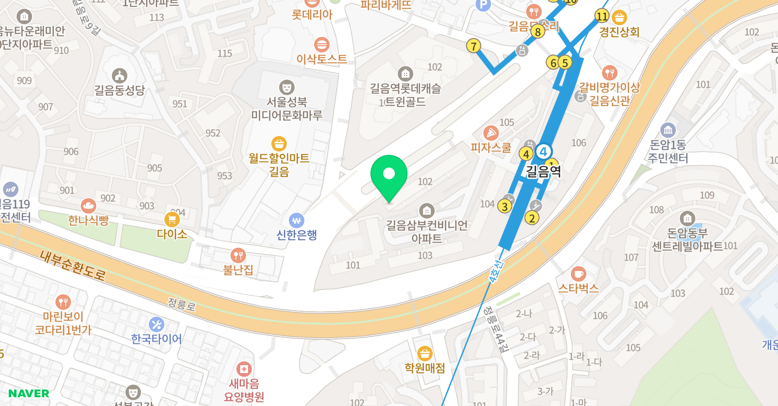 미래인재 학원 위치