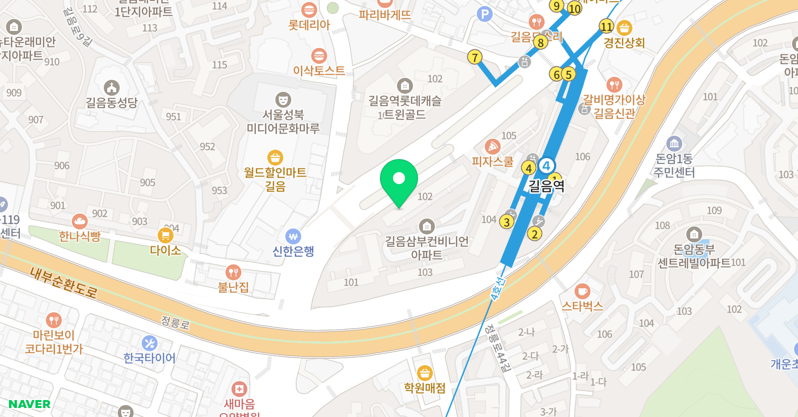 올리비아 영어학원 위치