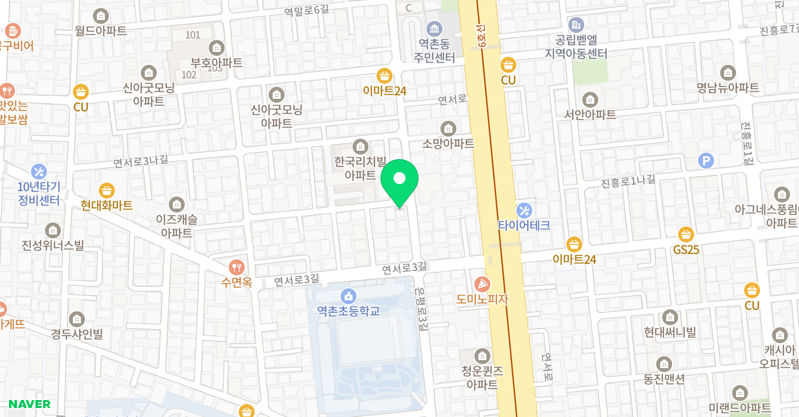 뮤엠 영어 제니캠퍼스 위치
