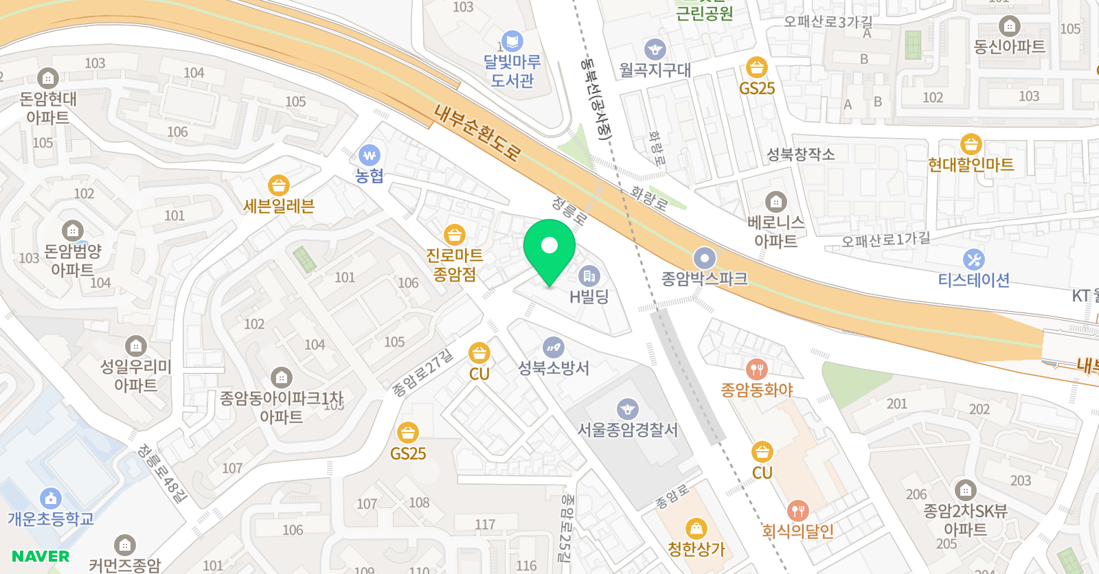 파머스 영어 종암캠퍼스 위치