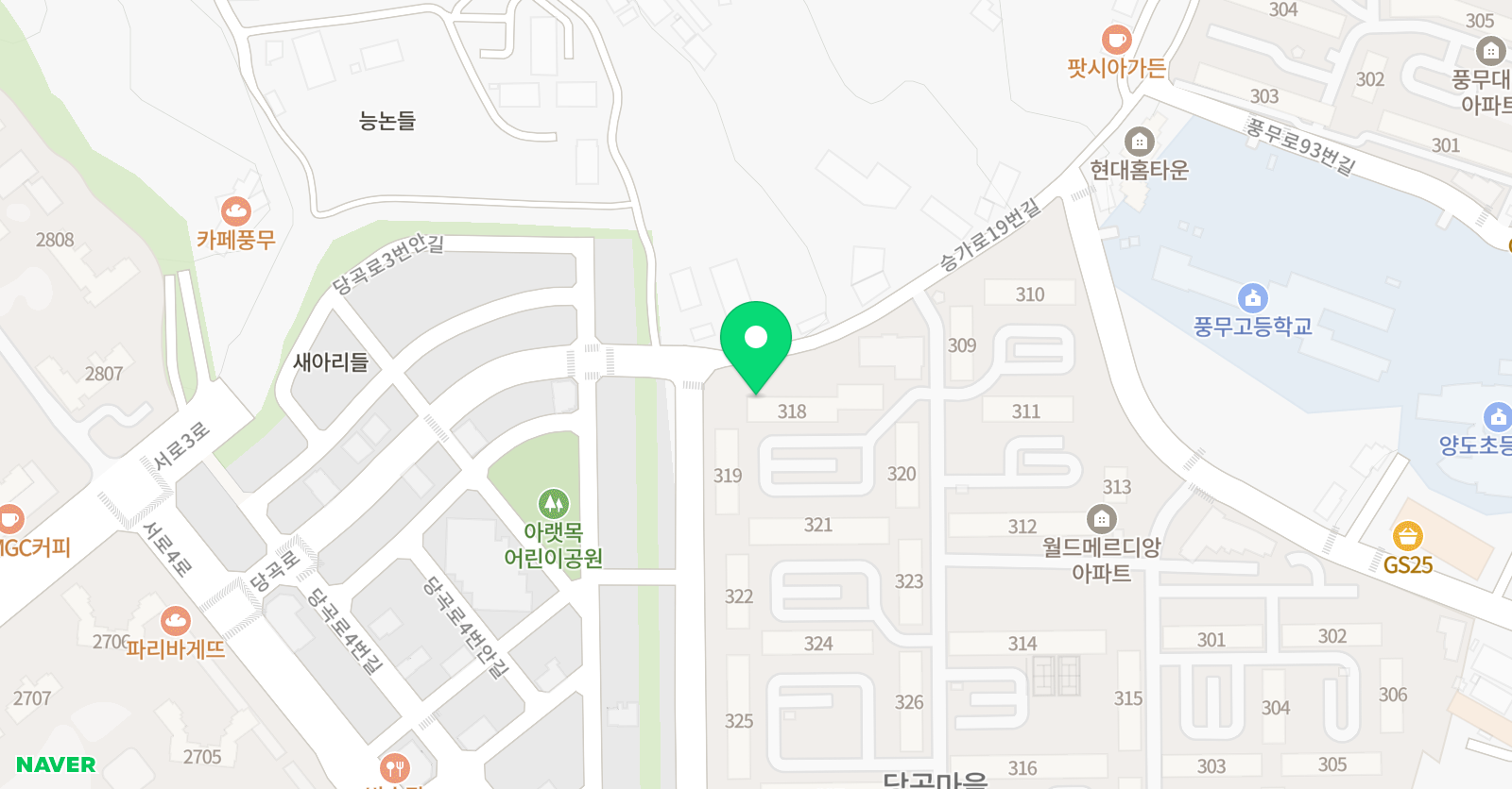 솔샘 하이 위치