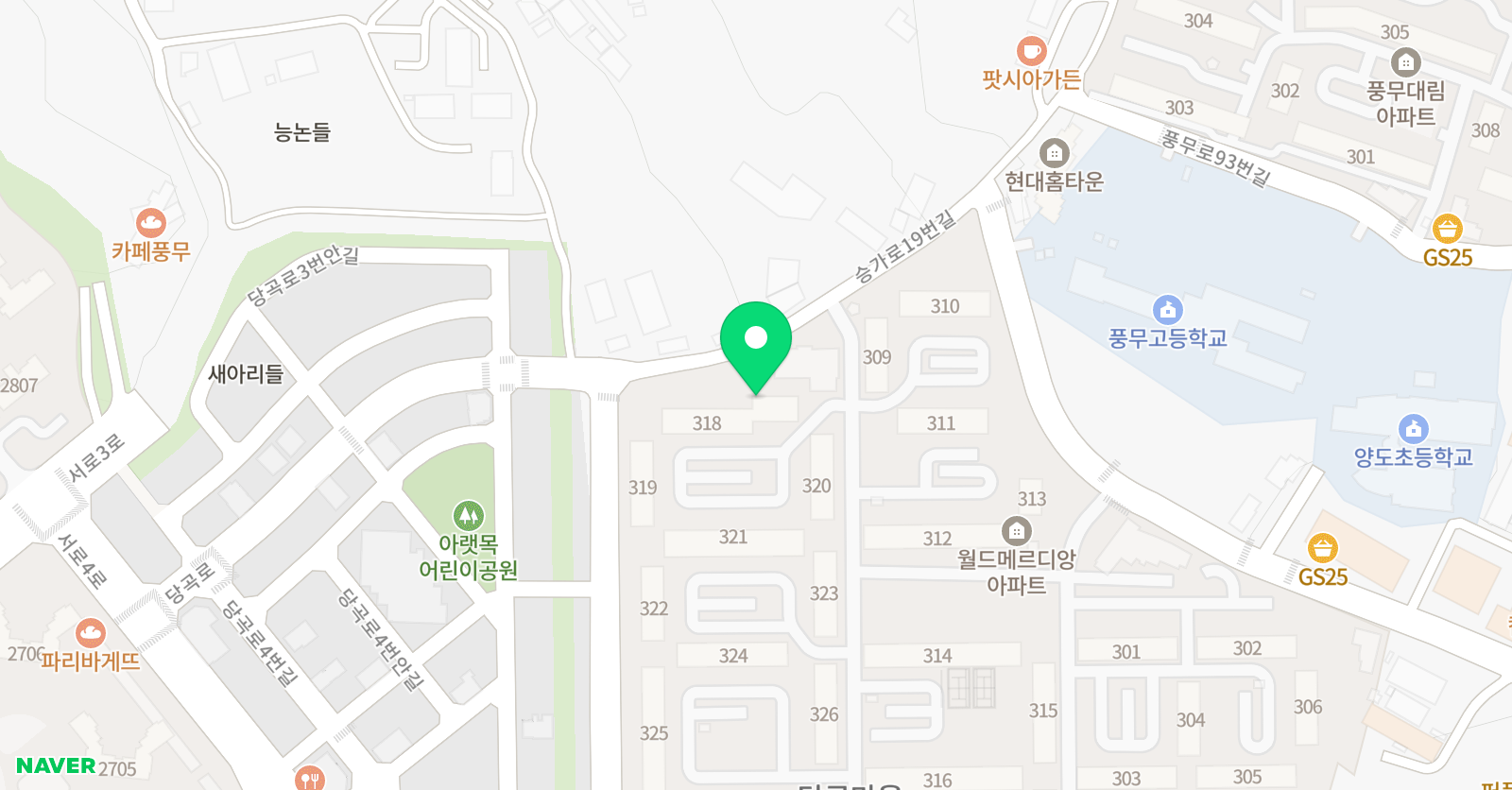 한우리 독서토론논술 김진희점 위치