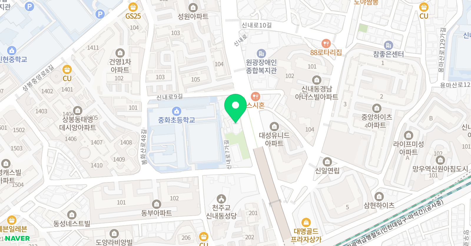 이홍례제일 학원 위치