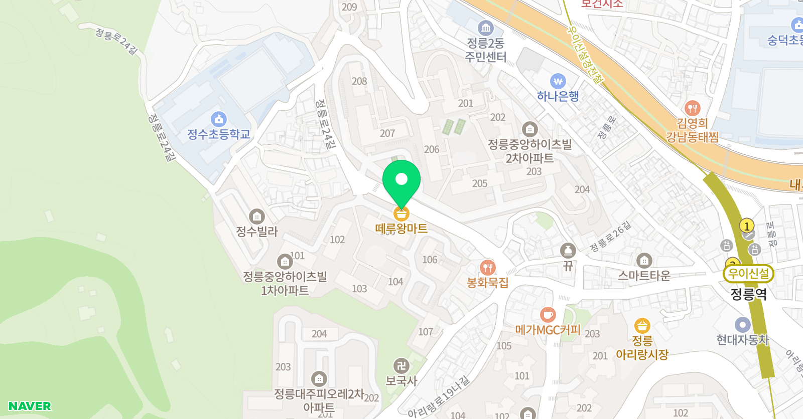 꿈을키워주는비전 태권도 위치
