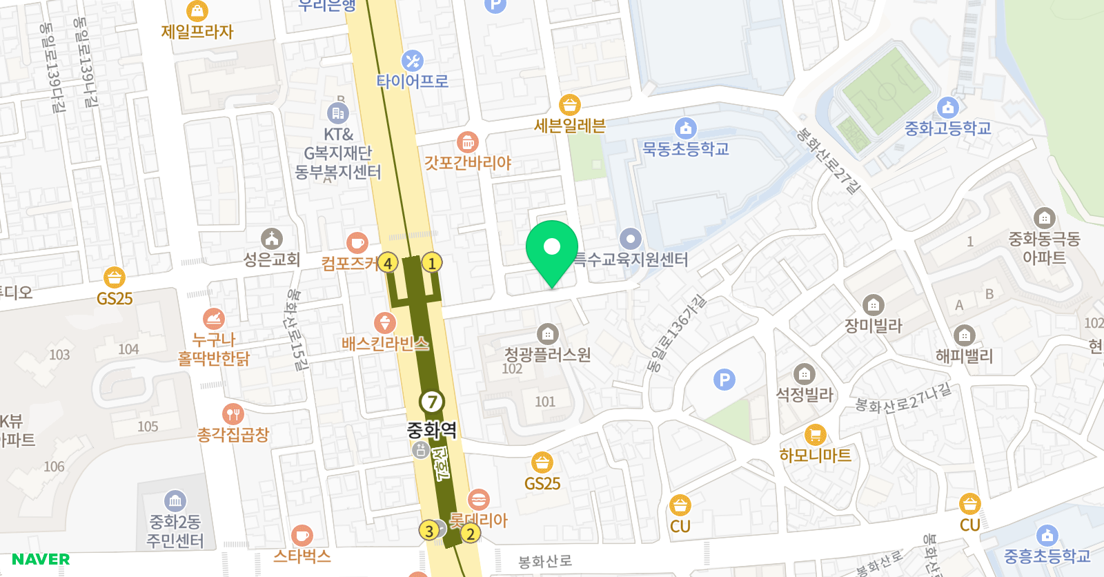 더엘리트 학원 초등관 위치