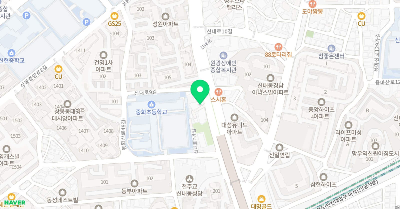제이즈플랜 영수학원 위치