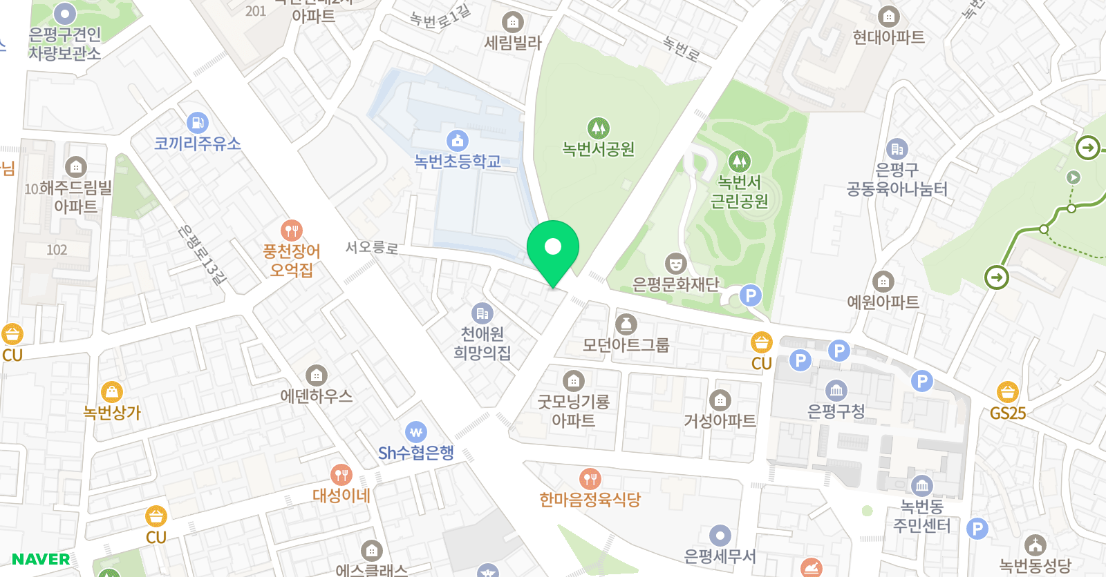 YBM 잉글루 녹번제1캠퍼스 위치