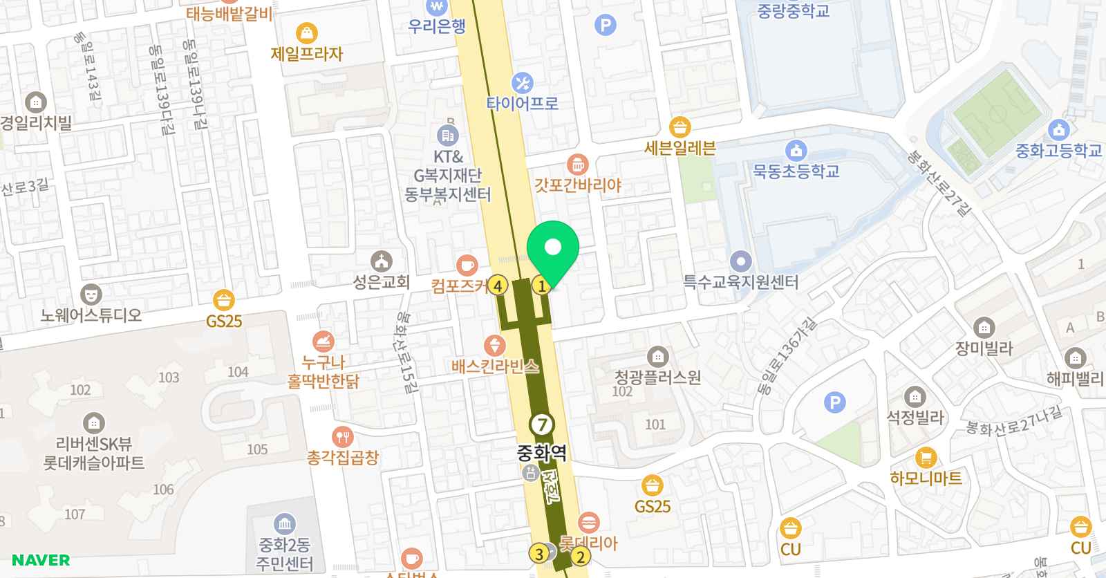 더클래스 학원 위치