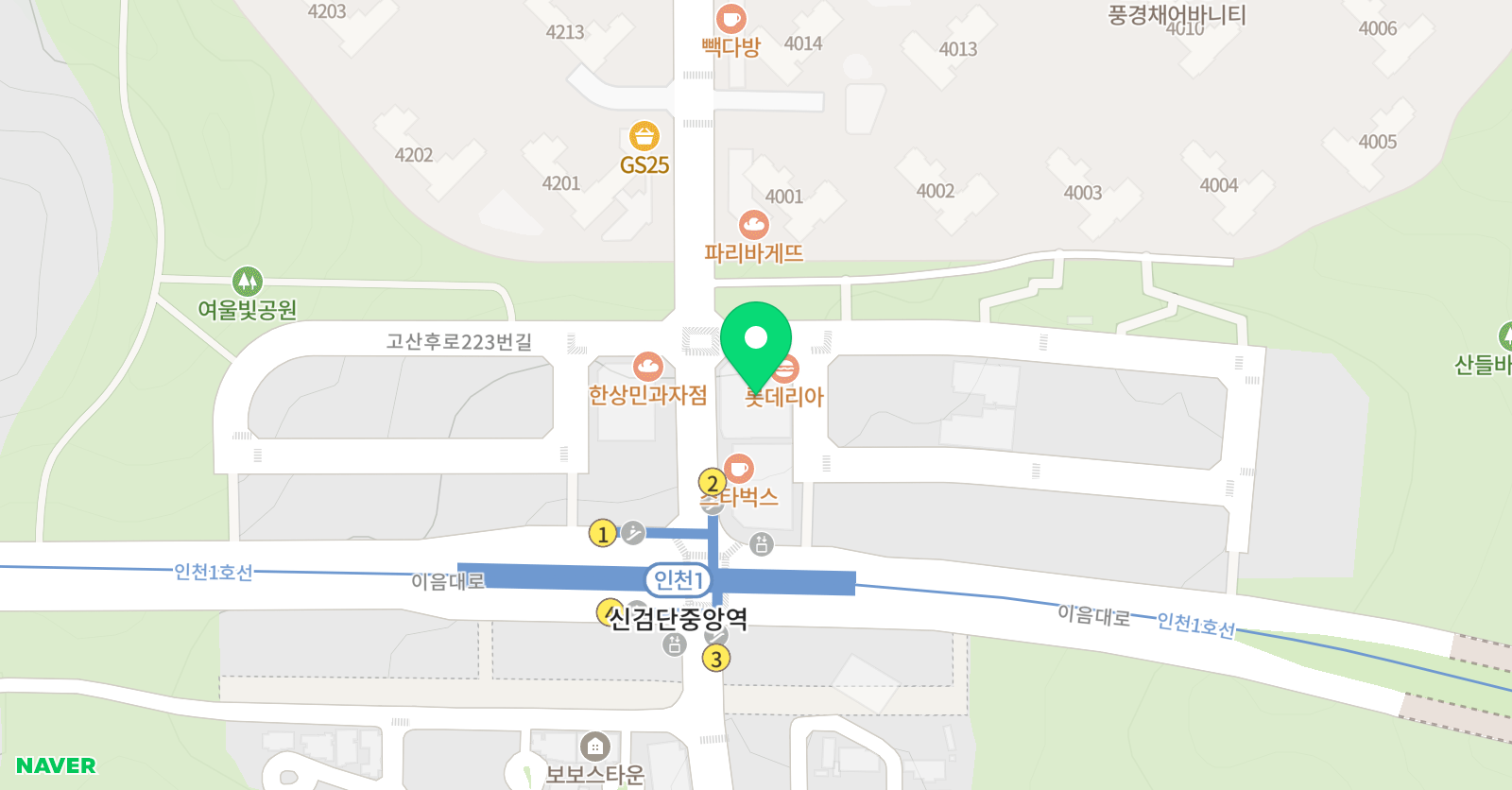경희대늘빛 태권도장 위치