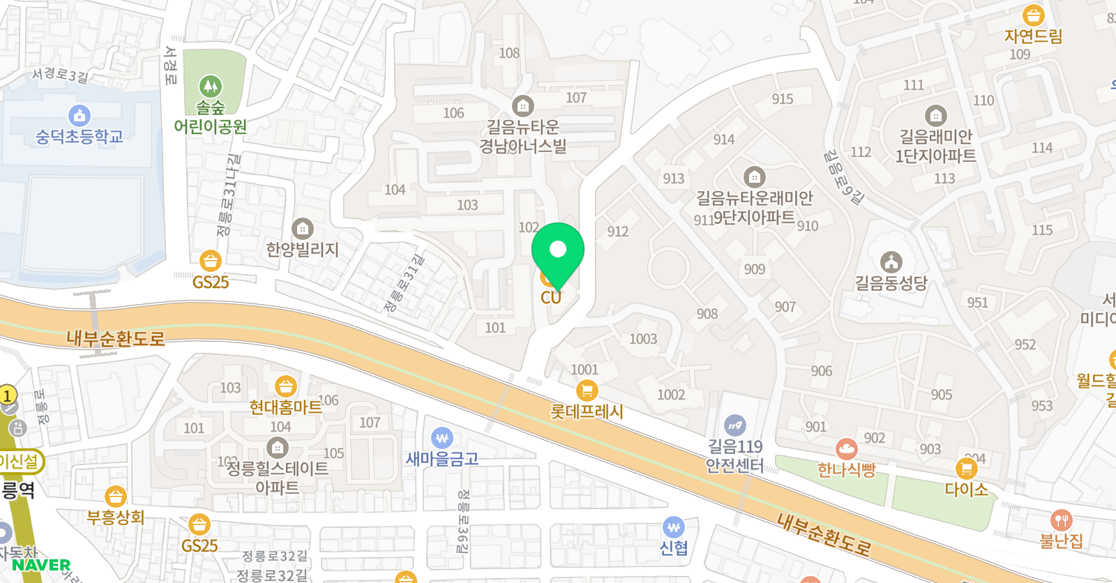 GGE 영어 정릉교습소 위치