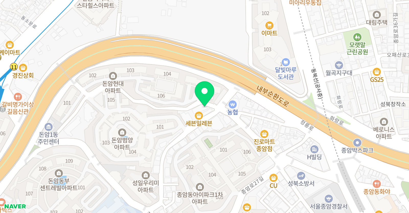더올림 수학학원 위치