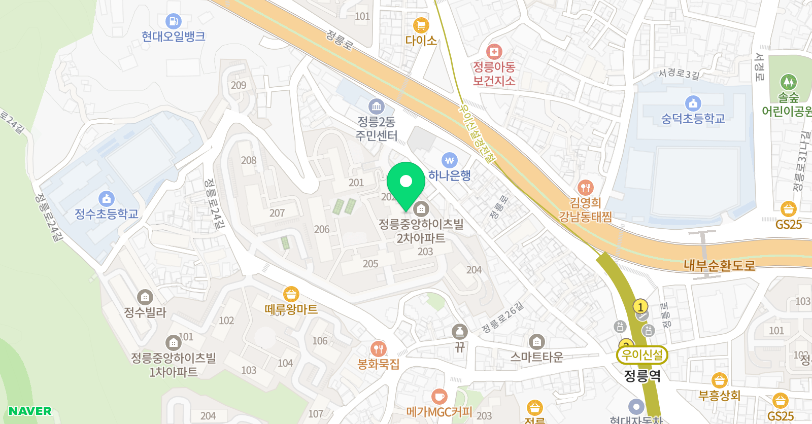 지니쓰잉글리시앤매쓰학원 영어수학학원 위치