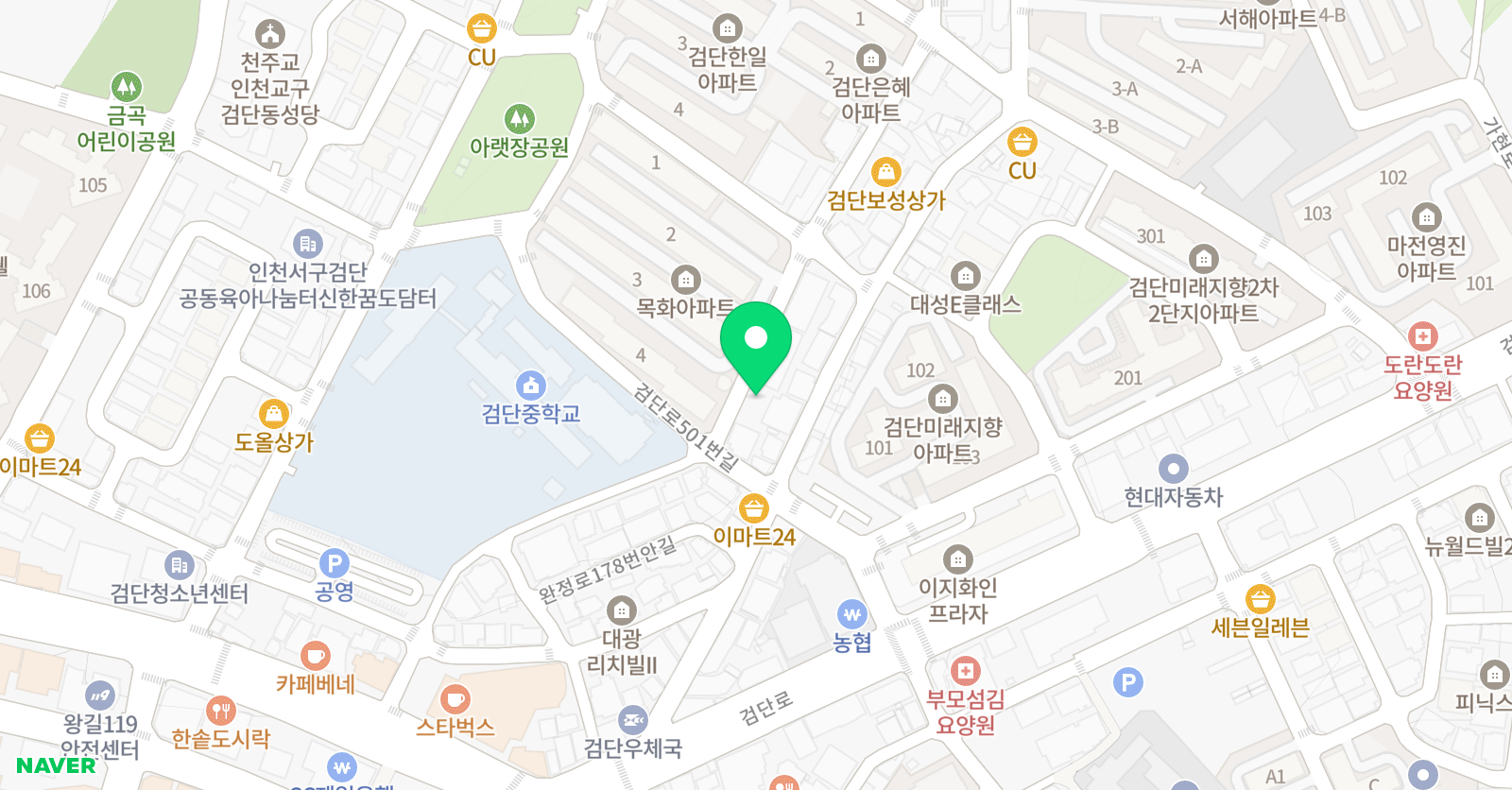 탐탐스터디꽃피다 학원 위치
