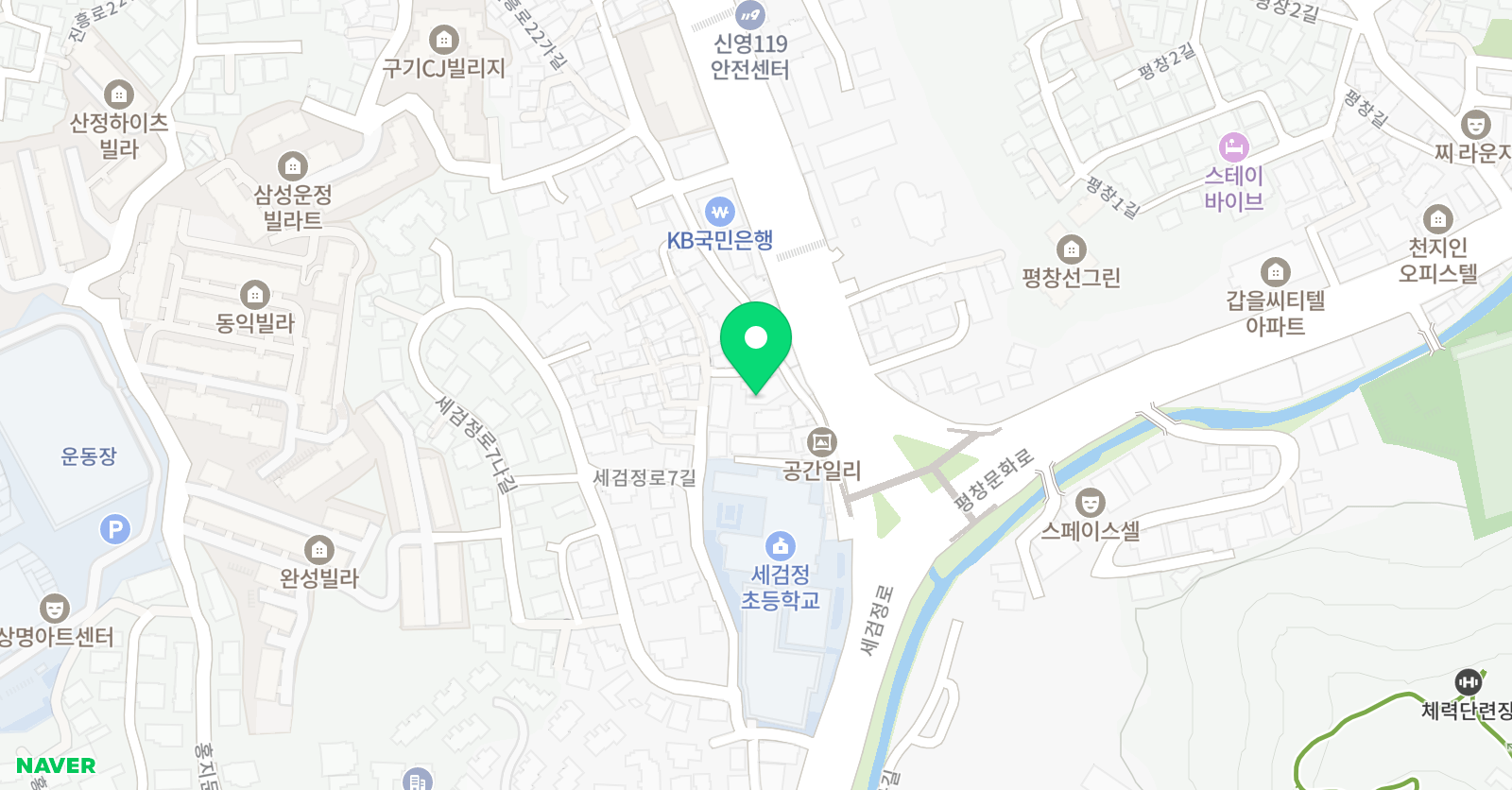 평창디딤돌 학원 위치