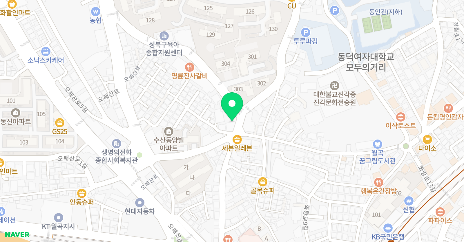 뮤직플라츠 성인취미음악학원 위치