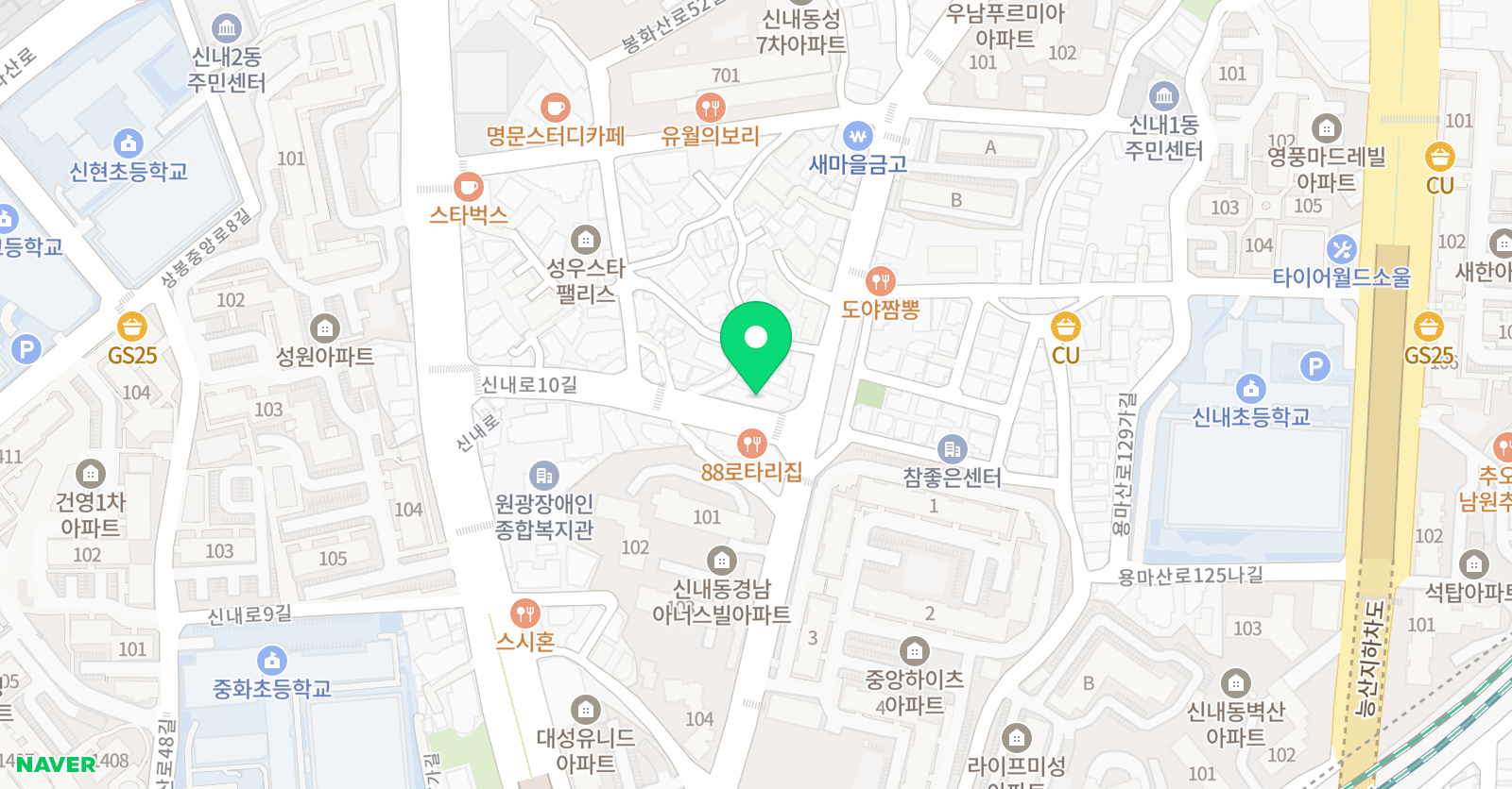 오브댄스 학원 위치