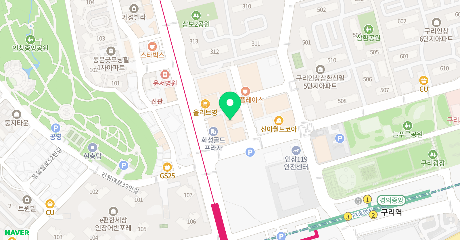 지앤비 영어 미래엔 수학 구리 인창캠퍼스 위치
