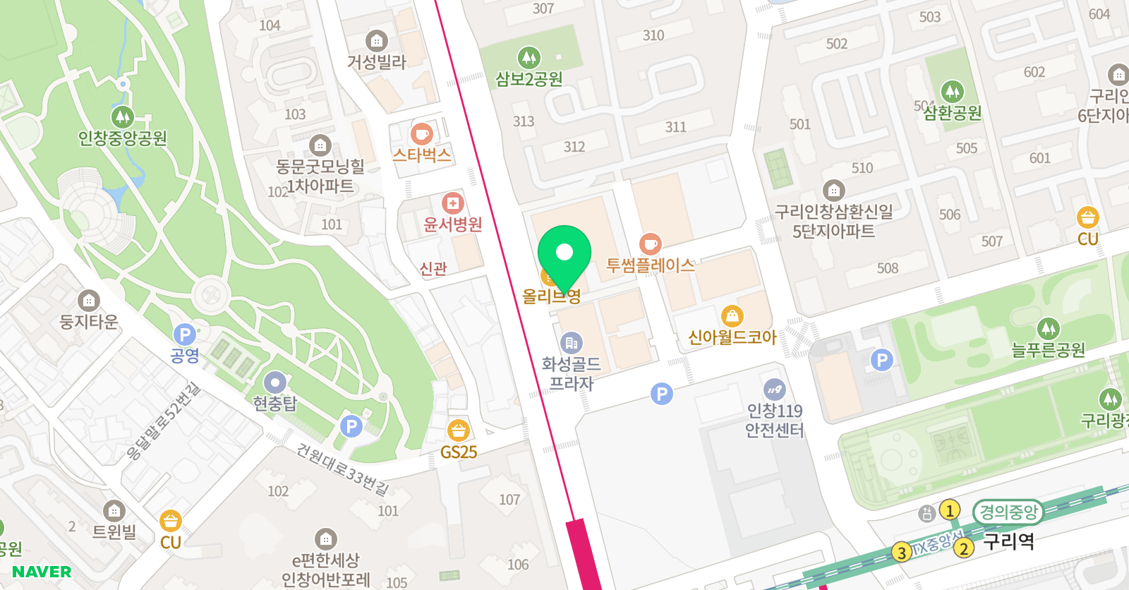 YBM 리딩클럽 인창점 위치