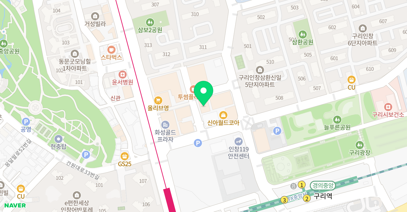 첨탑 수학학원 위치