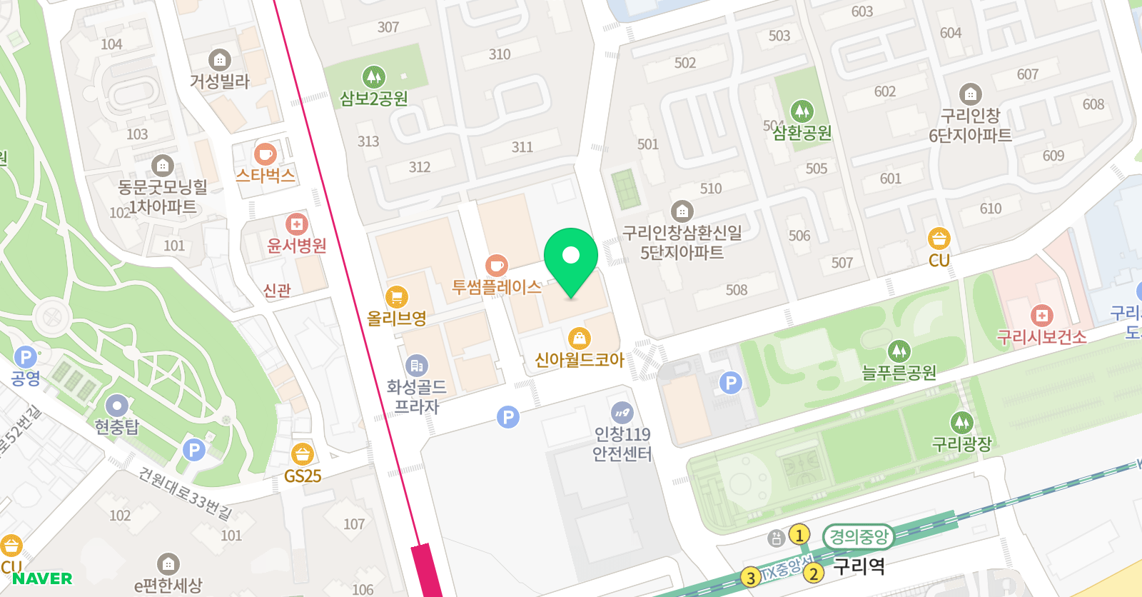 FC블랙타이거 구리남양주점 위치