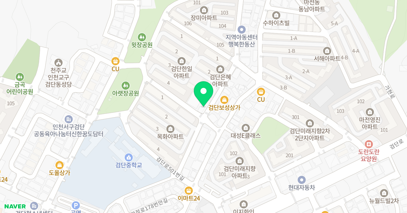 한양대우리 태권도 위치