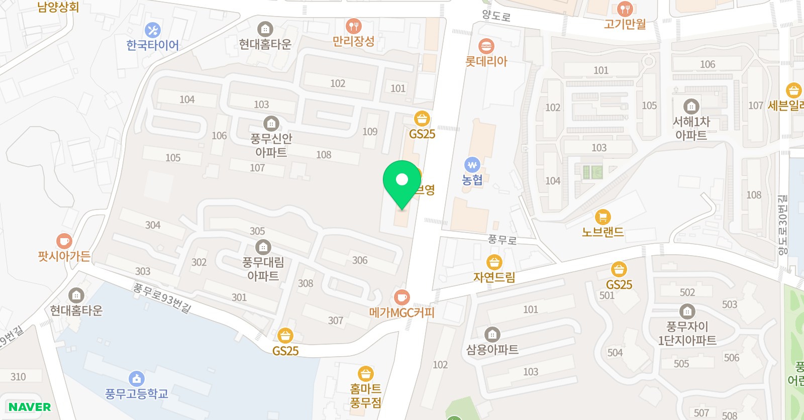 메가아카데미 학원 위치