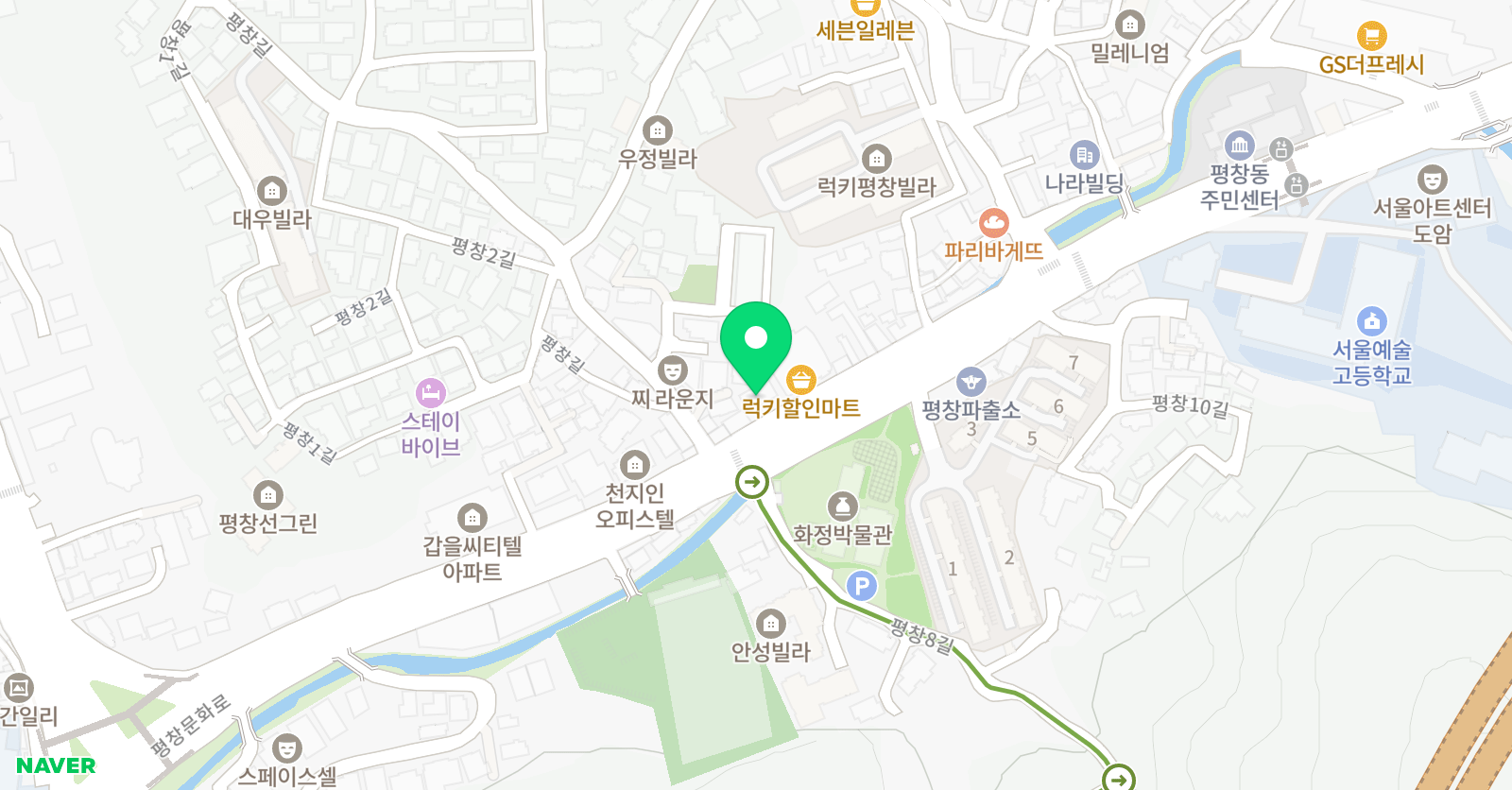 배움찬 학원 위치