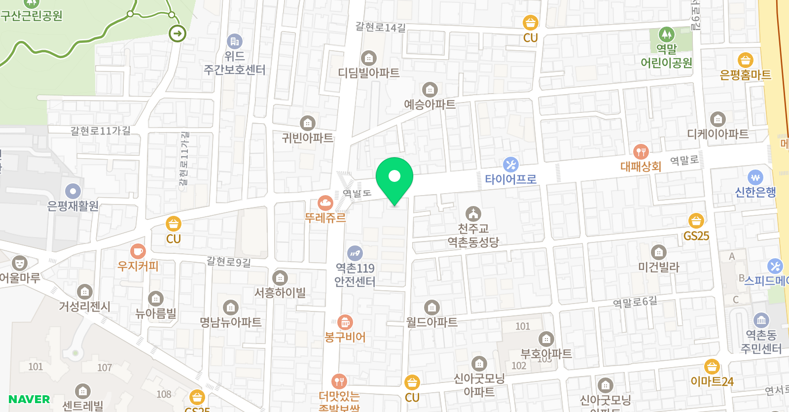 한국체대남일 태권도체육관 위치